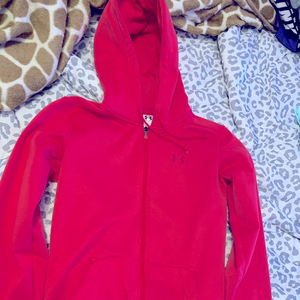 Under armour pink hoodie